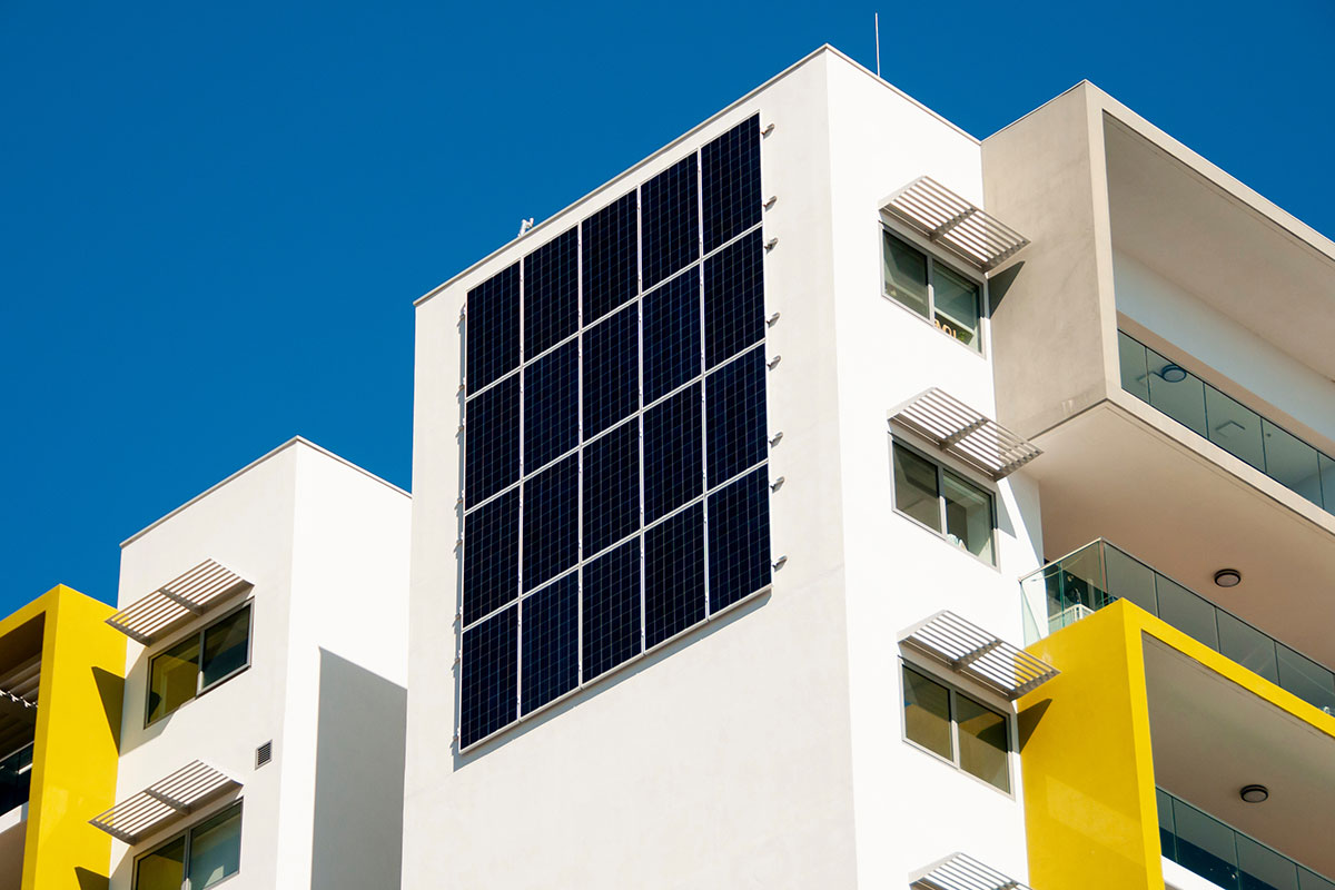 solar on apartment building