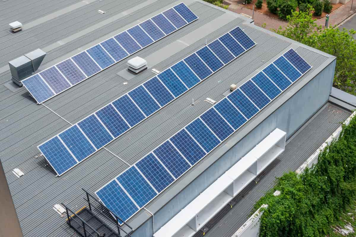 Image of house roof with panels showing solar increasing property value in Brisbane